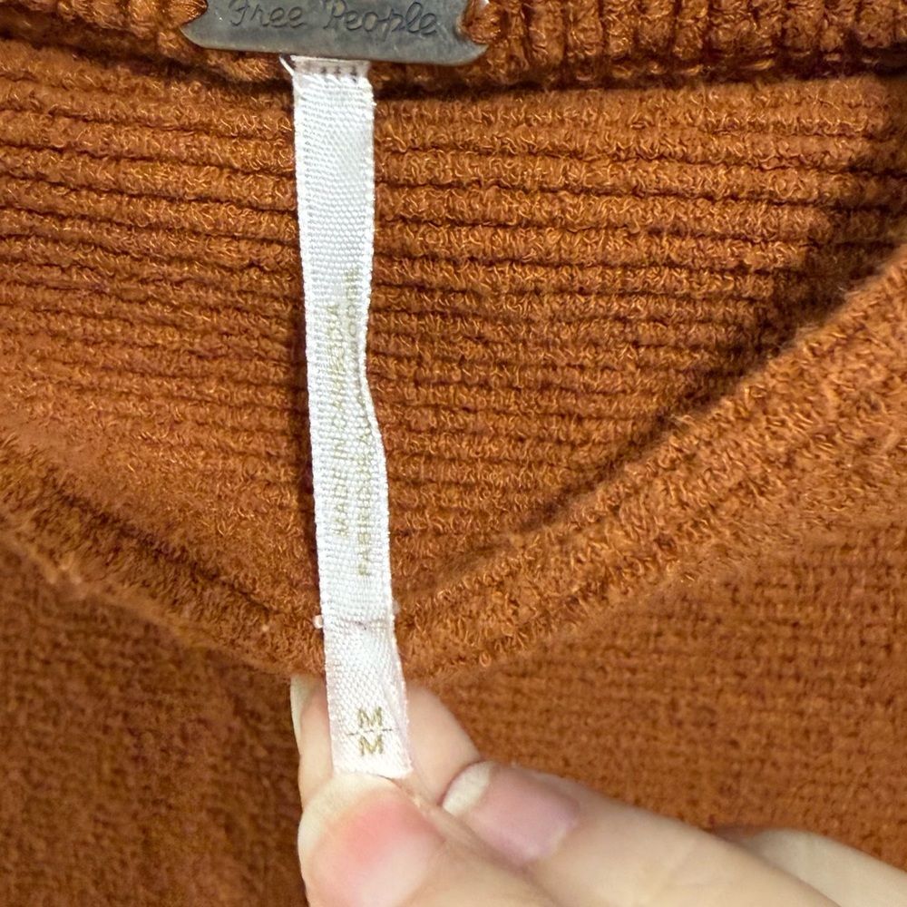 Free People Ottoman Warm Cinnamon mock neck Sweater - Picture 3 of 3
